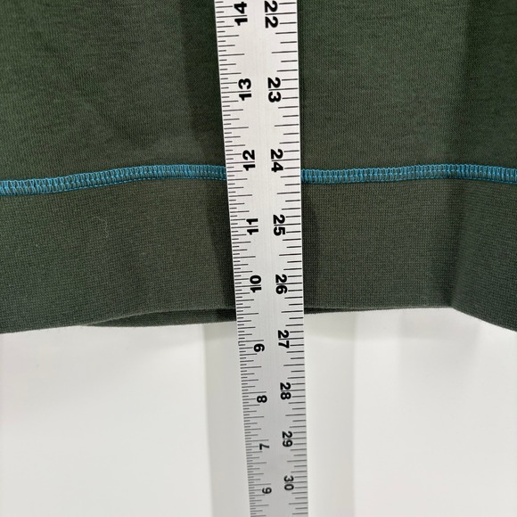 Robert Graham Mens Fulham Quarter Zip Sweatshirt Classic Fit Deep Forest Green S - Picture 7 of 10